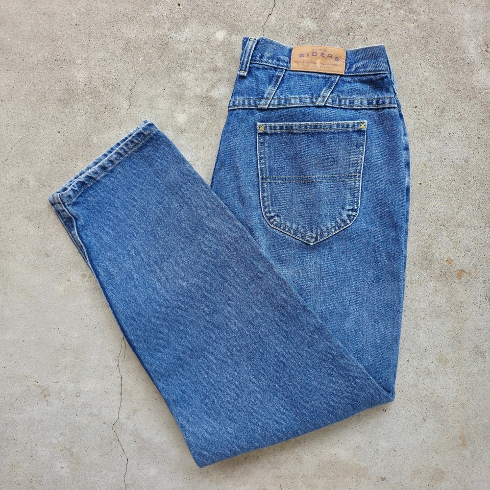 Vintage LEE Jeans Womens 34x29 Blue 90s Western Rodeo High Waist Tapered Mom - Picture 12 of 12